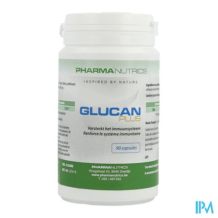 Glucan Plus Actief Weerst. V-caps 90 Pharmanutrics 3