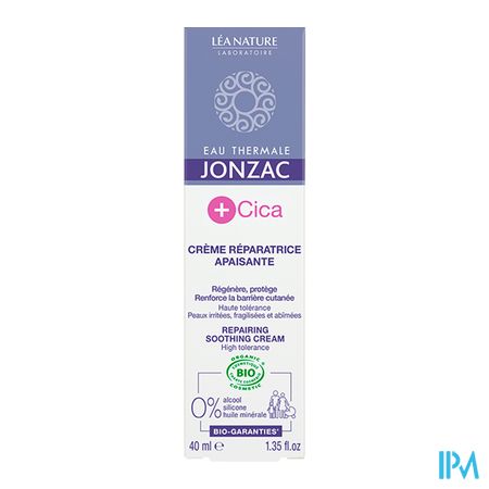 Jonzac Cica Creme Reparatrice Bio Z/parfum 40ml 1