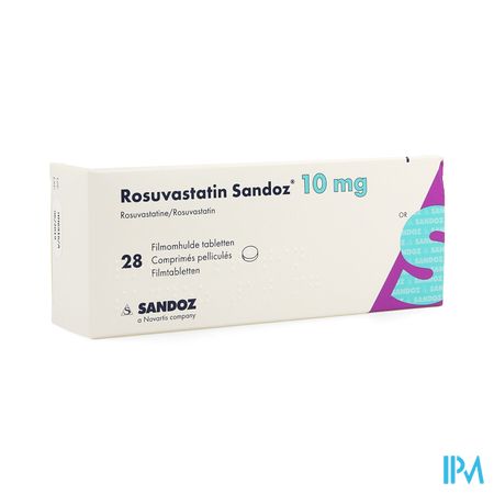 Rosuvastatin Sandoz 10mg Film.tabl 28 Opa/alu/pvc