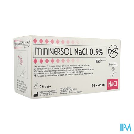 Nacl 0,9% 45ml Miniversol Ud Rincage Aguettant 24