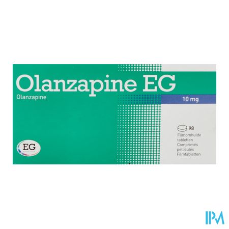 Olanzapine Eg Filmomh Tabl 98 X 10,0mg Pip 2