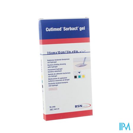 Cutimed Sorbact Gel 7,5cmx15,0cm 10 7261101