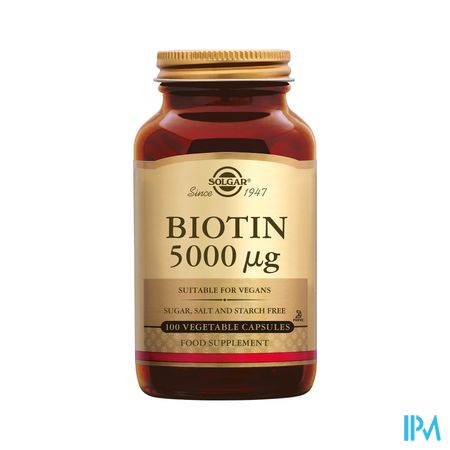Solgar Biotin 5000mcg V-caps 100