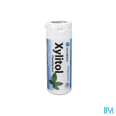 Miradent Chewing Gum Xylitol Menthe Poivr.s/sucr30