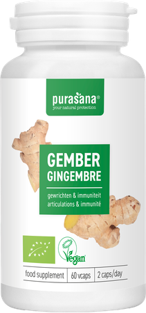 Purasana Vegan Gember V-caps 60 6