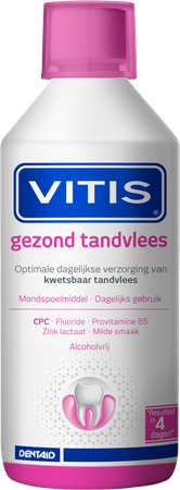 Vitis Gezond Tandvlees Mondspoelmiddel met 0,05% Cetylpyridinium Chloride (CPC) 31414 1