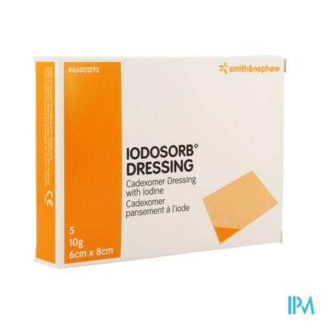 Iodosorb Dressing 10g 6x 8cm 5 66001292