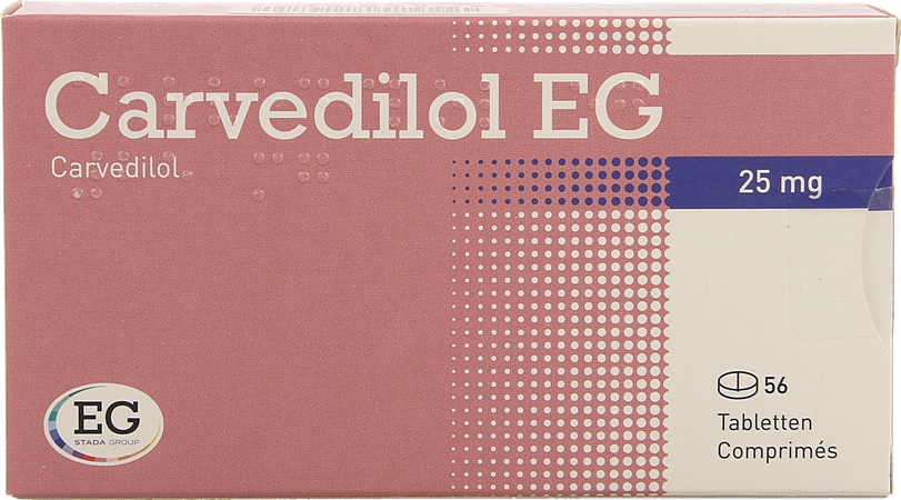 Carvedilol EG 25,00Mg Tabl 56X25,00Mg 1