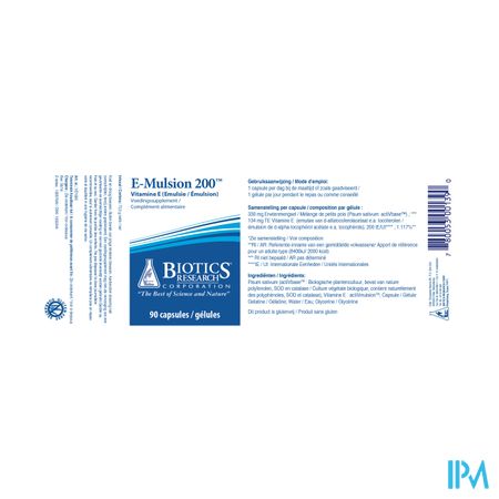 E Mulsion 200iu Biotics Caps 90 2