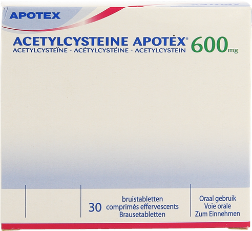 Acetylcysteine Apotex Comp Eff 30 X 600mg