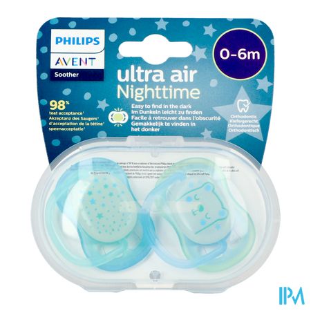 Philips Avent Fopspeen +0m Air Night Mix 2