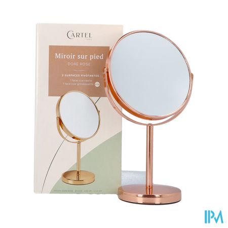 Cartel Miroir Pied Or Rose X10 Asie 17cm 4