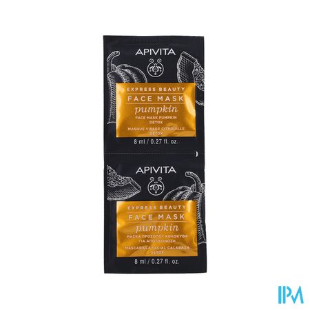 Apivita Express Beauty Face Mask Pumpkin Det.2x8ml