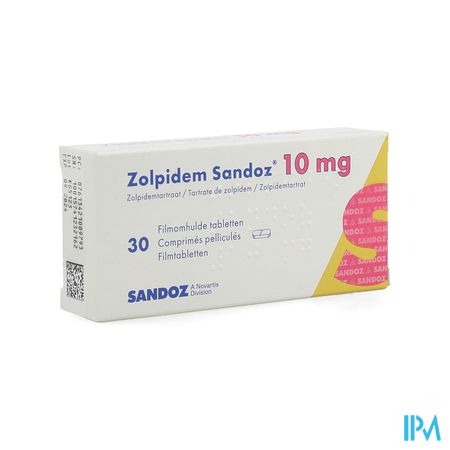 Zolpidem Sandoz 10mg Tabl 30 X 10mg