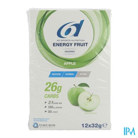 6d Sixd Energy Fruit Apple 12x32g 4