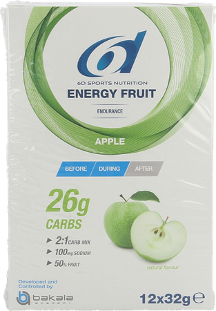 6d Sixd Energy Fruit Apple 12x32g 4