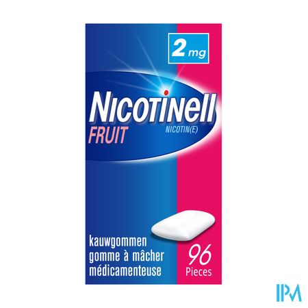 Nicotinell Fruit Gomme Macher-kauwgom 96x2mg