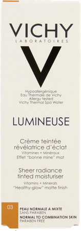 Vichy Fdt Lumineuse Pn/pm Dore 30ml 5