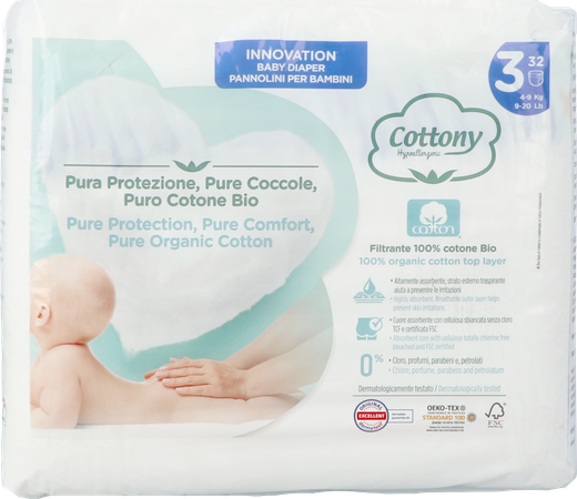 Cottony Baby Diapers Size 3 4 - 9kg 32 1