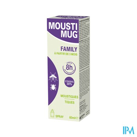 Moustimug Citriodiol 30% Family Spray 60ml