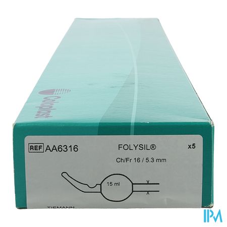 Folysil 2-weg Tie Sil Cath 15ml 40cm Ch16 5 1