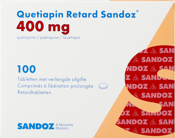 Quetiapin Retard Sandoz 400mg Verl.afg. Comp 100 1