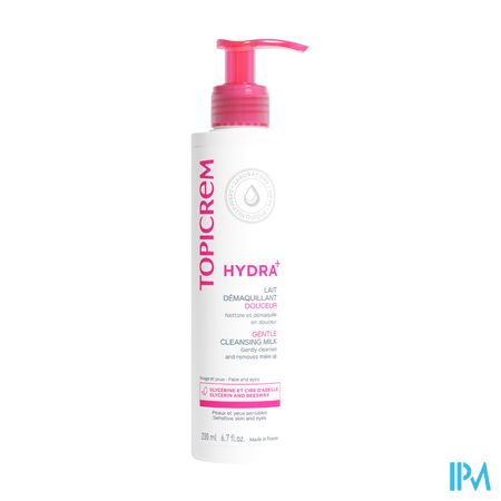 Topicrem Hydra+ Zacht Reinigende Melk Fl 200ml