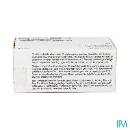 Bisoprolol Ab 10mg Filmomh Tabl 100 1