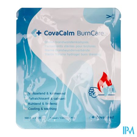 Burncare Covacalm St.brandwond.kompres 10cmx10cm 1 2