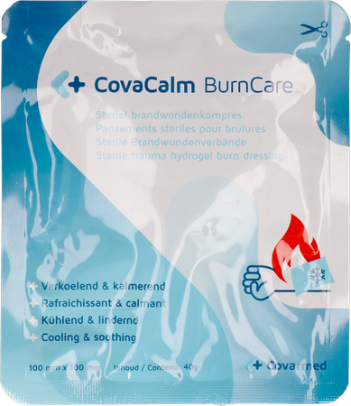 Burncare Covacalm St.brandwond.kompres 10cmx10cm 1 2