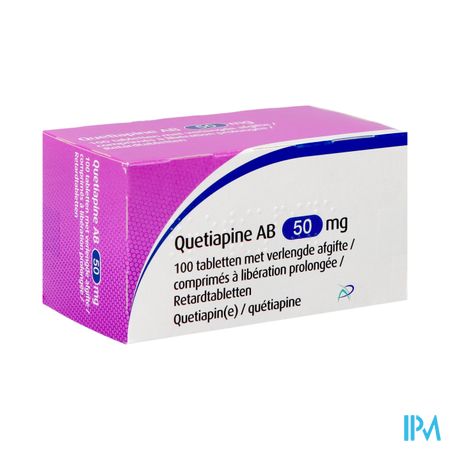 Quetiapine Ab 50mg Verleng.afgifte Tabl 100