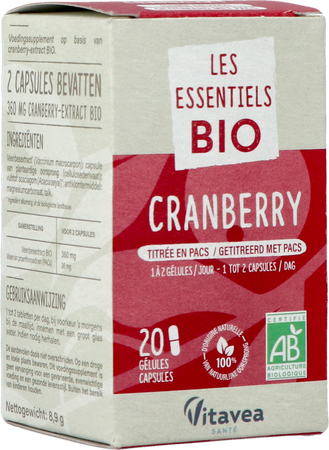 Vitavea Cranberry Bio Caps 20 4