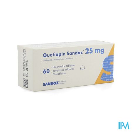 Quetiapin Sandoz Filmomh Tabl 60 X 25mg