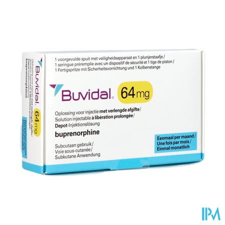 Buvidal 64mg Opl Inj Verl.afg. Voorg.sp 1x0,18ml