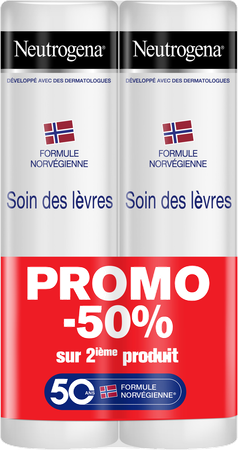 Neutrogena F/n Stick Levres Duo 2x4,8g 2e -50% 2