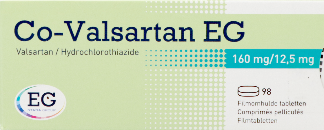 Co Valsartan EG 160Mg/12,5Mg Tabl 98 2