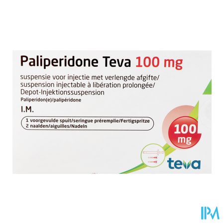 Paliperidone Teva100mg Susp Inj Verl.afg.voorg.sp1 1