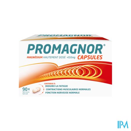 Promagnor: Magnésium Hautement Dosé 450mg (90 capsules)