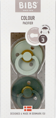 Bibs 3 Fopspeen Duo Sage Hunter Green 1