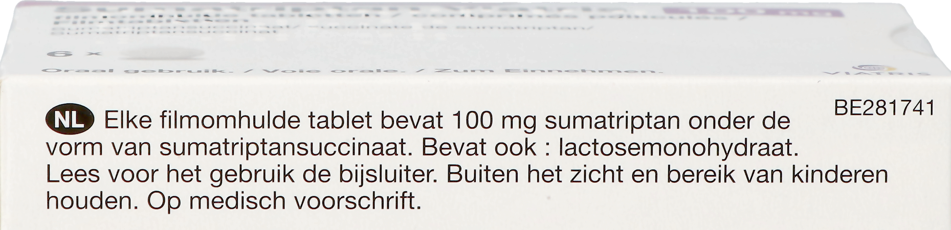 Sumatriptan Viatris 100mg Tabl 6 8