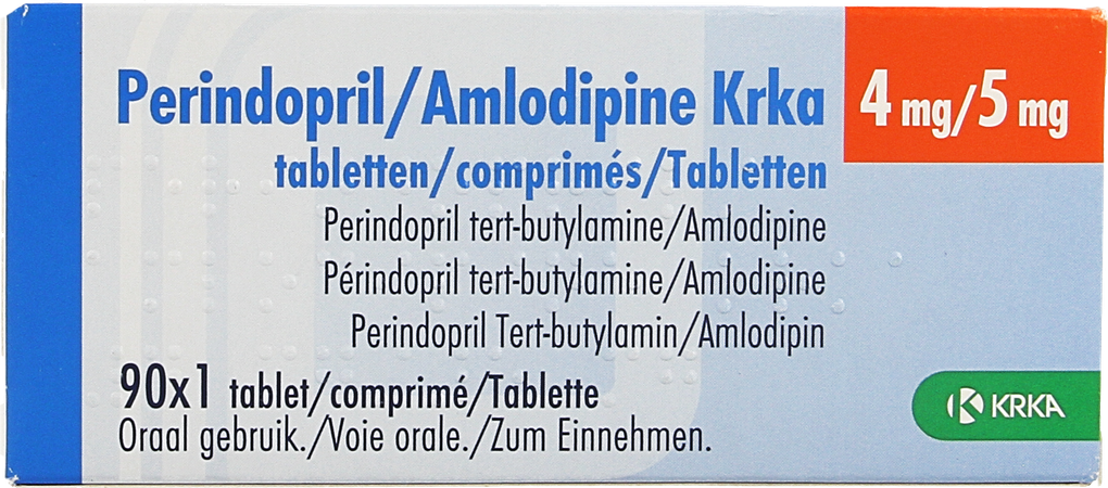 Perindopril Amlodipine Krka 4mg/ 5mg Comp 90 1