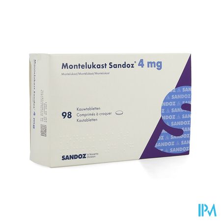 Montelukast Sandoz Kauwtabletten 98 X 4mg