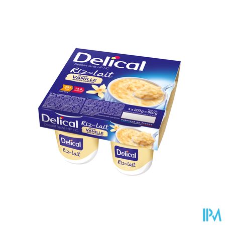 Delical Riz Lait Vanille 4x200g 2