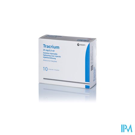 Tracrium 25 mg/2,5 ml sol. inj. i.v. amp. 10 x 2.5 ml