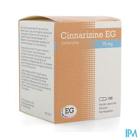 Cinnarizine EG Caps  100 X 75 Mg