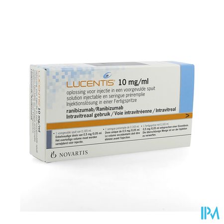 Lucentis 10 mg/ml inj. opl. i.vitr. voorgev. spuit 0.165 ml