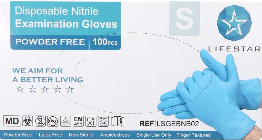 Nitril Examination Gloves Small 100 1