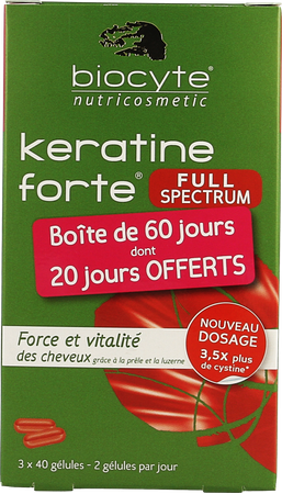 Biocyte Keratine Forte Full Spectrum Caps 120 3