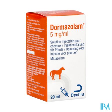 Dormazolam 5mg/ml Sol Inj Paard 20ml