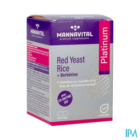 Mannavital Red Yeast Rice+berberine Plat.v-caps 60